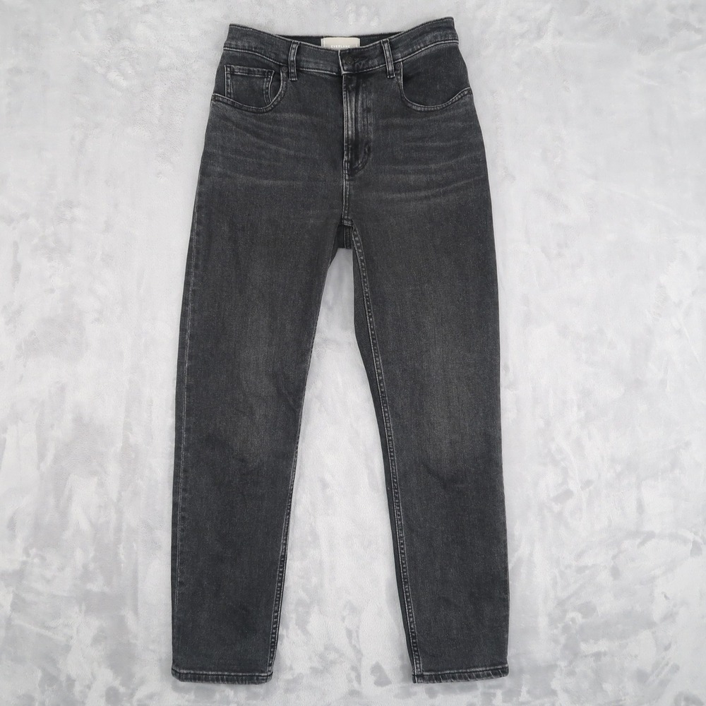 Everlane Jeans Womens 28 Regular Fits 26x28 Black Cheeky Jean High Rise Straight